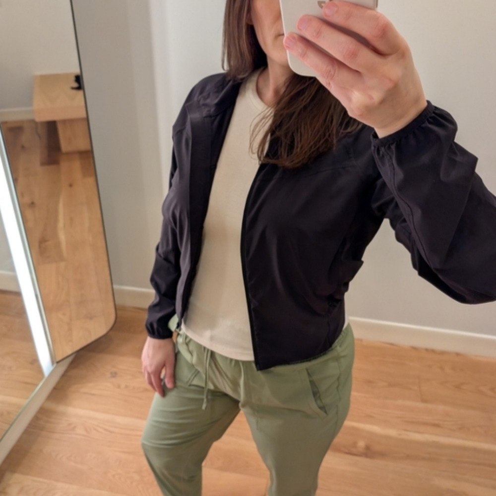 lululemon athletica Black Bomber Jacket